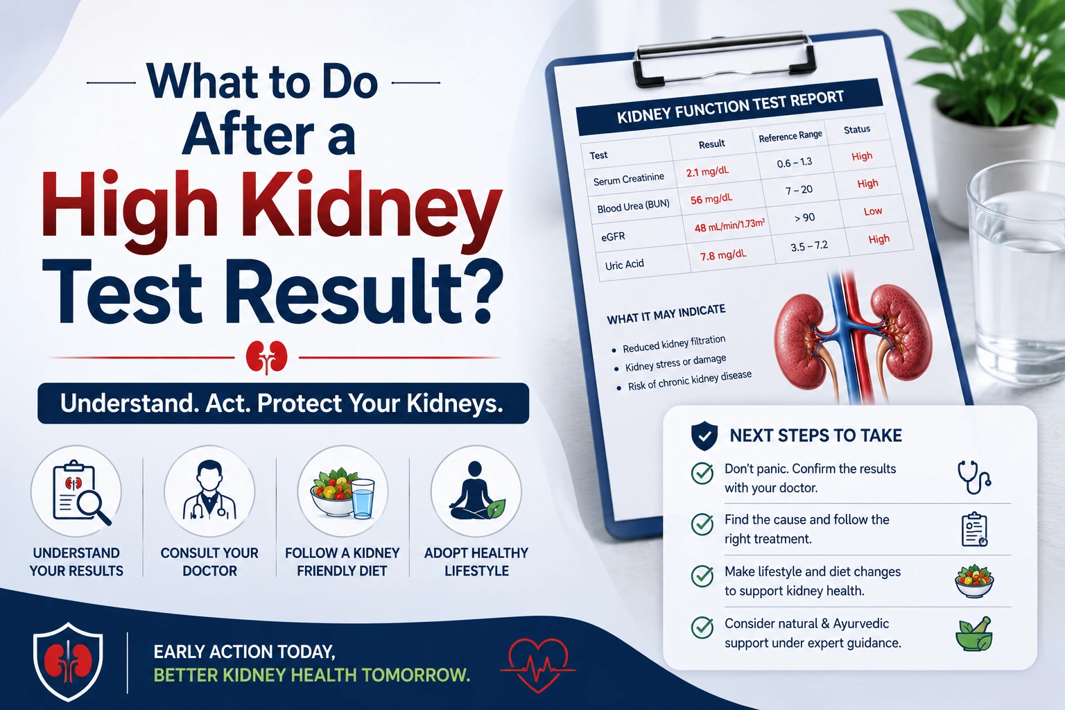 What to Do After a High Kidney Test Result? What to Do After a High Kidney Test Result?